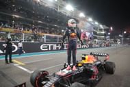 Max Verstappen after winning the F1 World Championship Title on the finish line at 2021 F1 Grand Prix of Abu Dhabi - Source: Getty Images